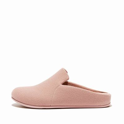 Women's Fitflop CHRISSIE II Haus Felt Slippers Beige | Ireland-19437