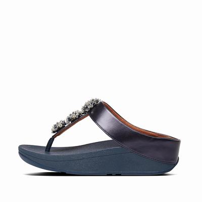 Women's Fitflop GALAXY Toe-Thongs Sandals Blue | Ireland-23675