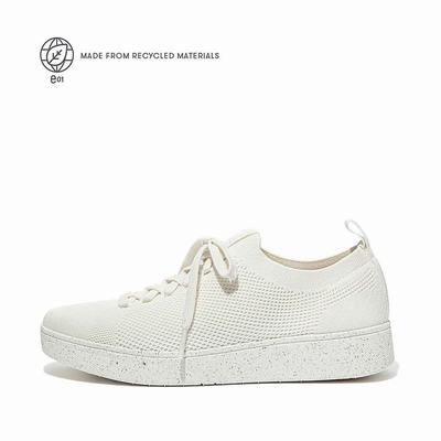 Women's Fitflop RALLY E01 Multi-Knit Trainers Cream | Ireland-28049