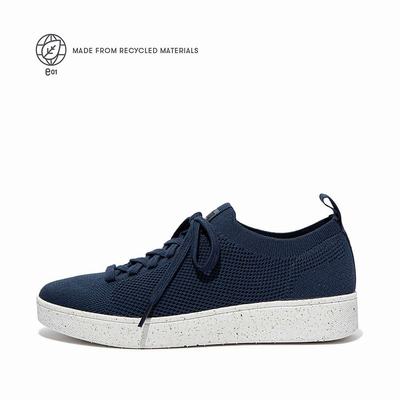 Women's Fitflop RALLY E01 Multi-Knit Trainers Navy | Ireland-58423