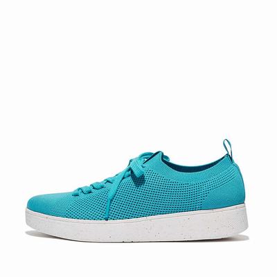 Women's Fitflop RALLY E01 Multi-Knit Trainers Blue | Ireland-76250