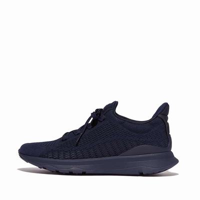 Women's Fitflop VITAMIN FFX Knit Sports Trainers Navy | Ireland-23718