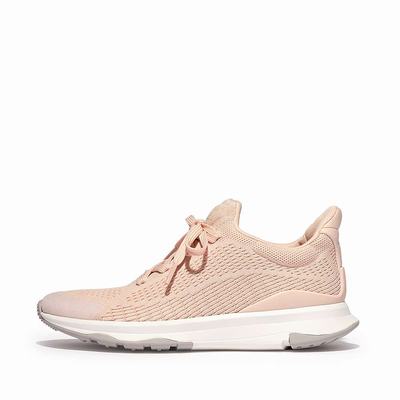 Women's Fitflop VITAMIN FFX Knit Sports Trainers Rose | Ireland-49708