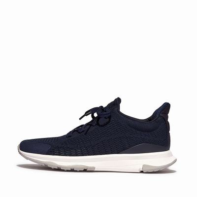 Women's Fitflop VITAMIN FFX Knit Sports Trainers Navy | Ireland-65921