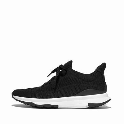 Women's Fitflop VITAMIN FFX Knit Sports Trainers Black | Ireland-72136