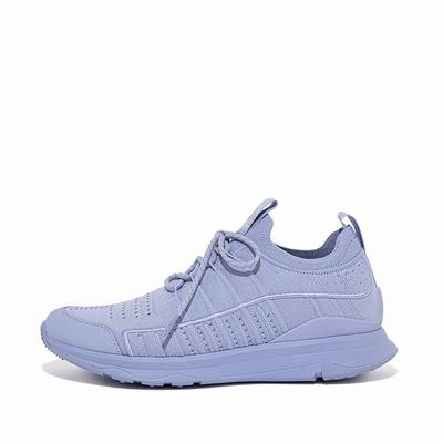 Women's Fitflop VITAMIN FF Knit Sports Trainers Lavender | Ireland-73150