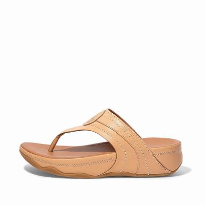 Women's Fitflop WALKSTAR Limited Edition Toe-Post Sandals Beige | Ireland-25897