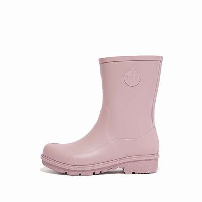 Women's Fitflop WONDERWELLY Short Wellies Pink | Ireland-61294