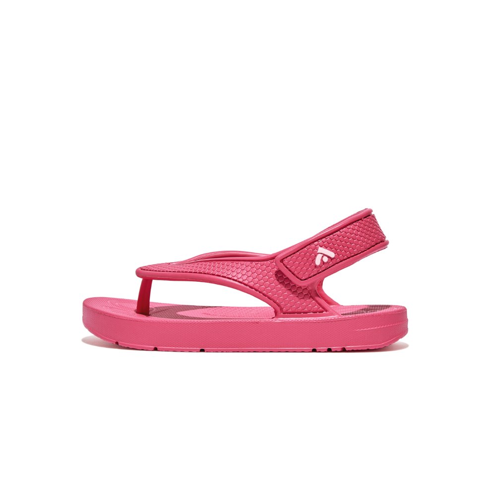 Kids\' Fitflop IQUSHION Ergonomic Back-Strap Sandals Pink | Ireland-20487