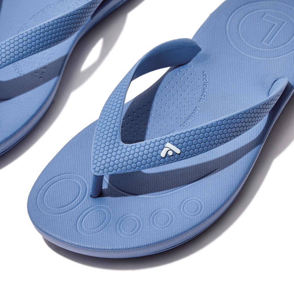 Kids' Fitflop IQUSHION Ergonomic Sandals Blue | Ireland-45076