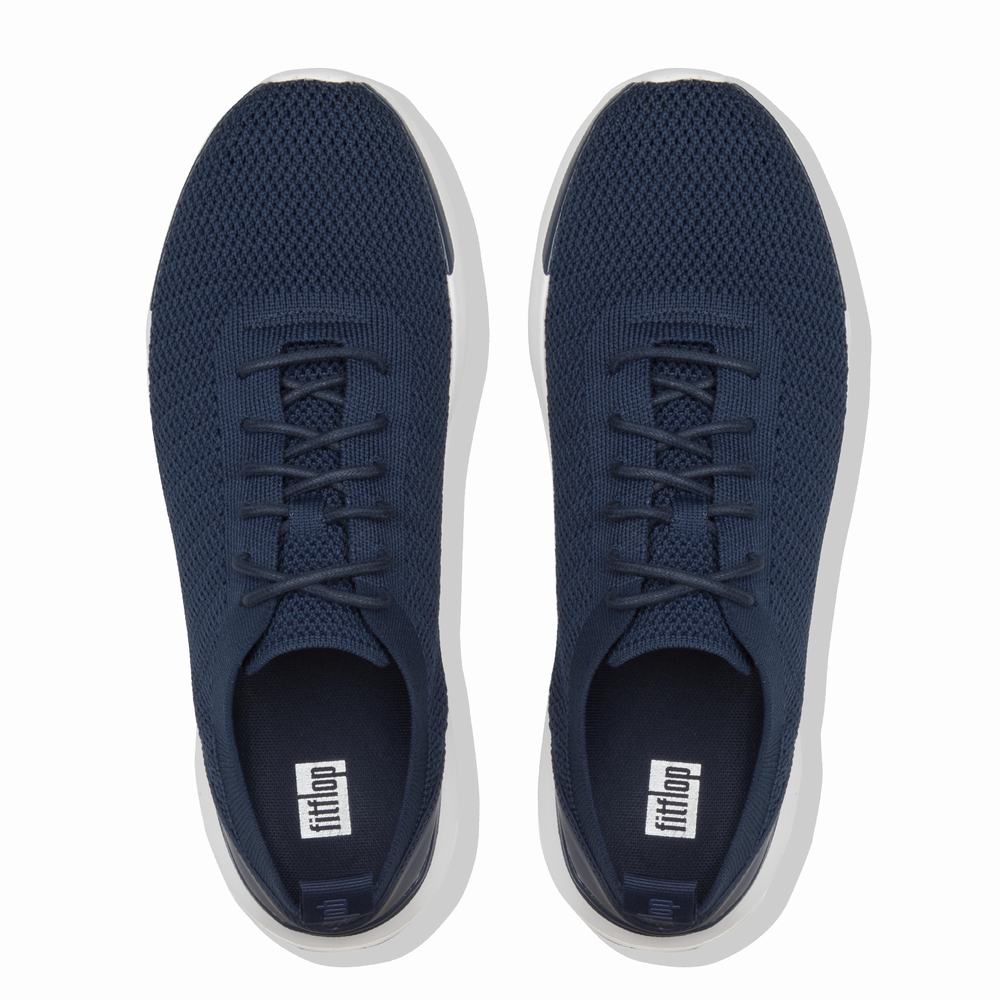 Men's Fitflop FLEXKNIT Trainers Navy | Ireland-41562