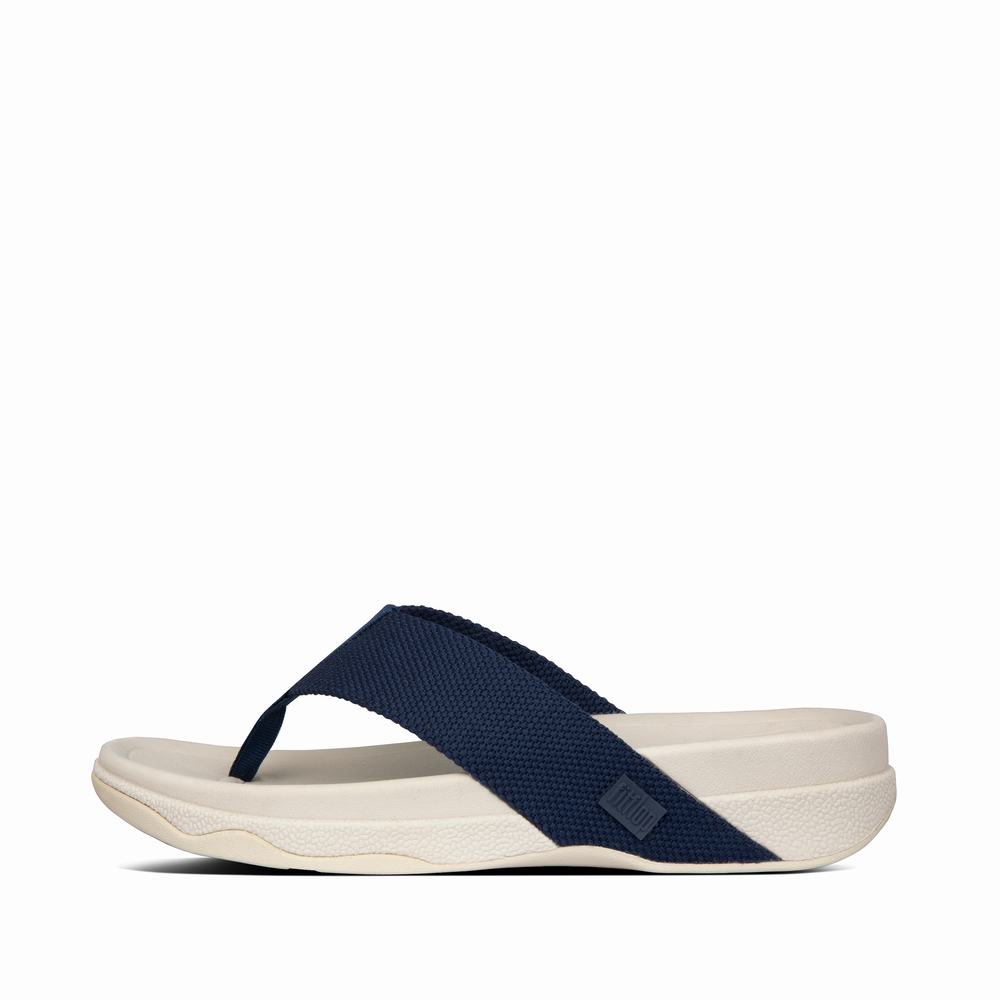 Men\'s Fitflop SURFER Toe-Post Sandals Navy | Ireland-39482