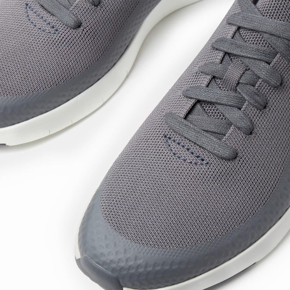 Men's Fitflop UBERKNIT EVER Knit Trainers Grey | Ireland-95417