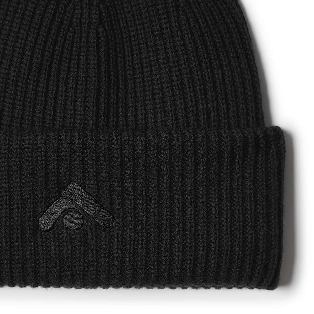 Women's Fitflop BASIC THREADS Merino Wool Knit Beanie Black | Ireland-27586