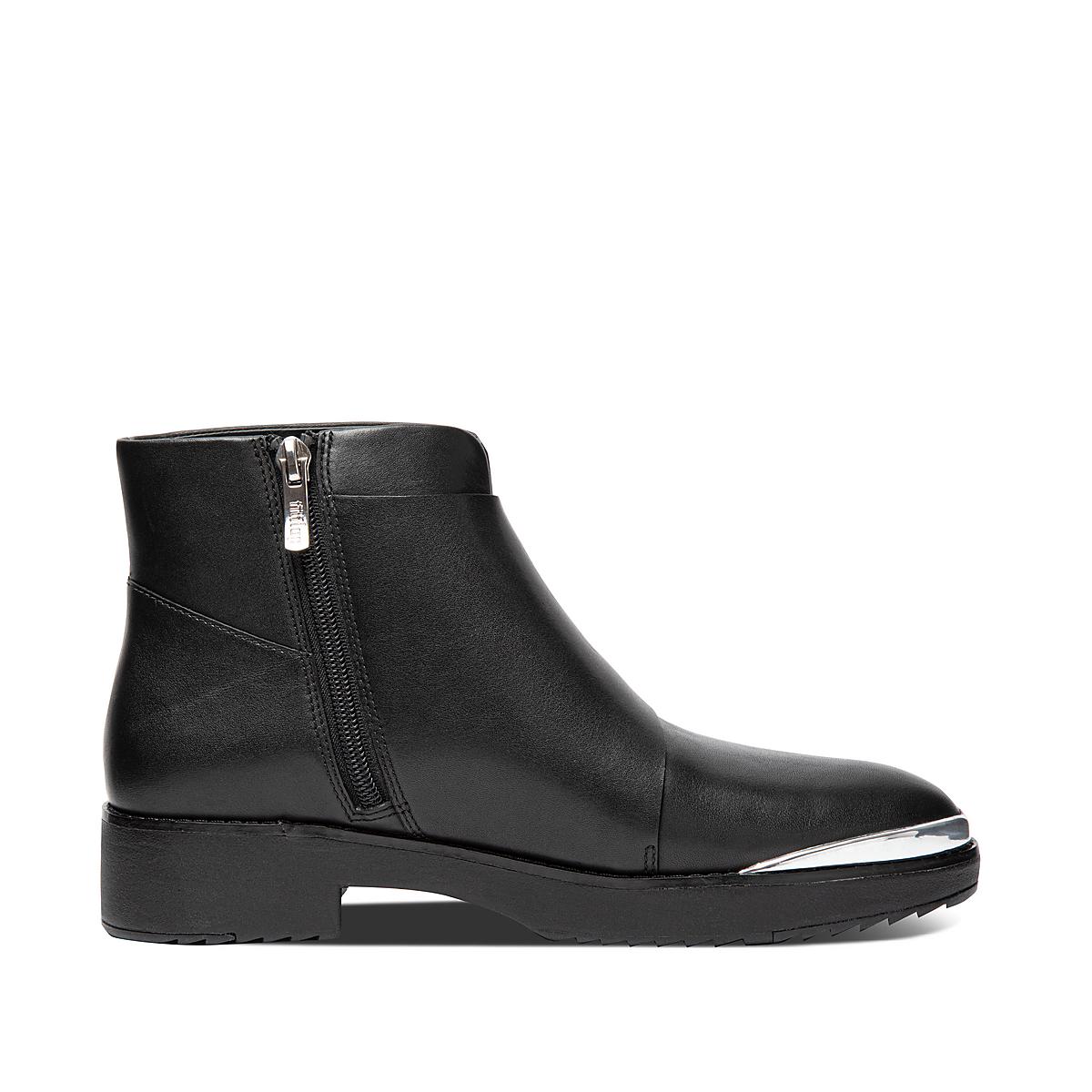 Women's Fitflop CHIARRA Buckle Leather Ankle Boots Black | Ireland-85496