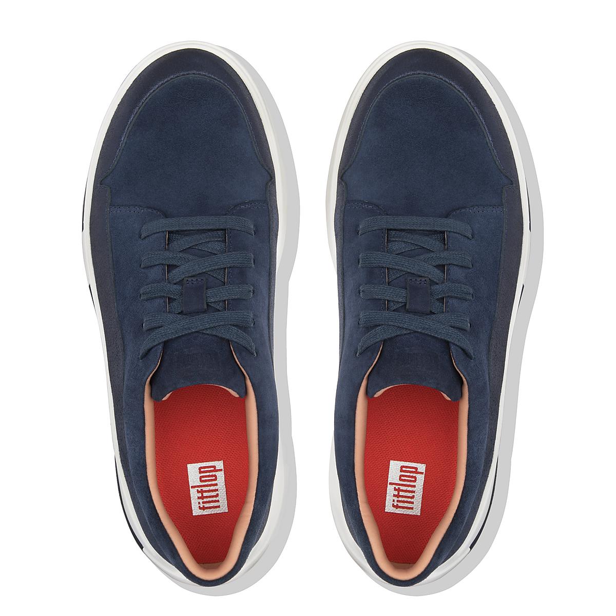 Women's Fitflop FREYA Suede Trainers Navy | Ireland-28563