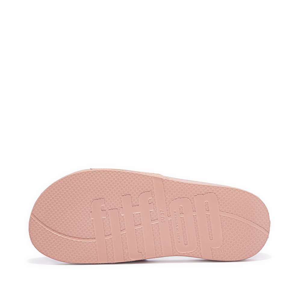 Women's Fitflop IQUSHION Pool Slides Beige | Ireland-57836