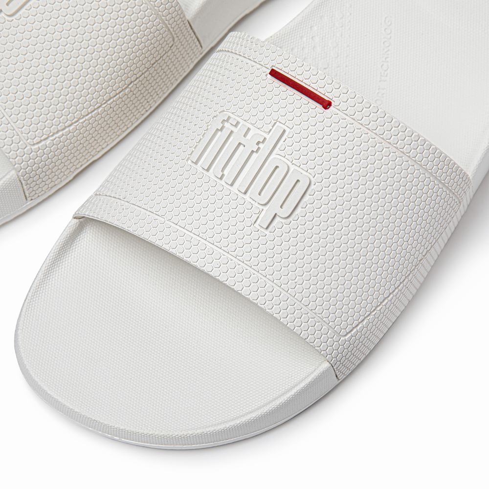 Women's Fitflop IQUSHION Pool Slides White | Ireland-51746