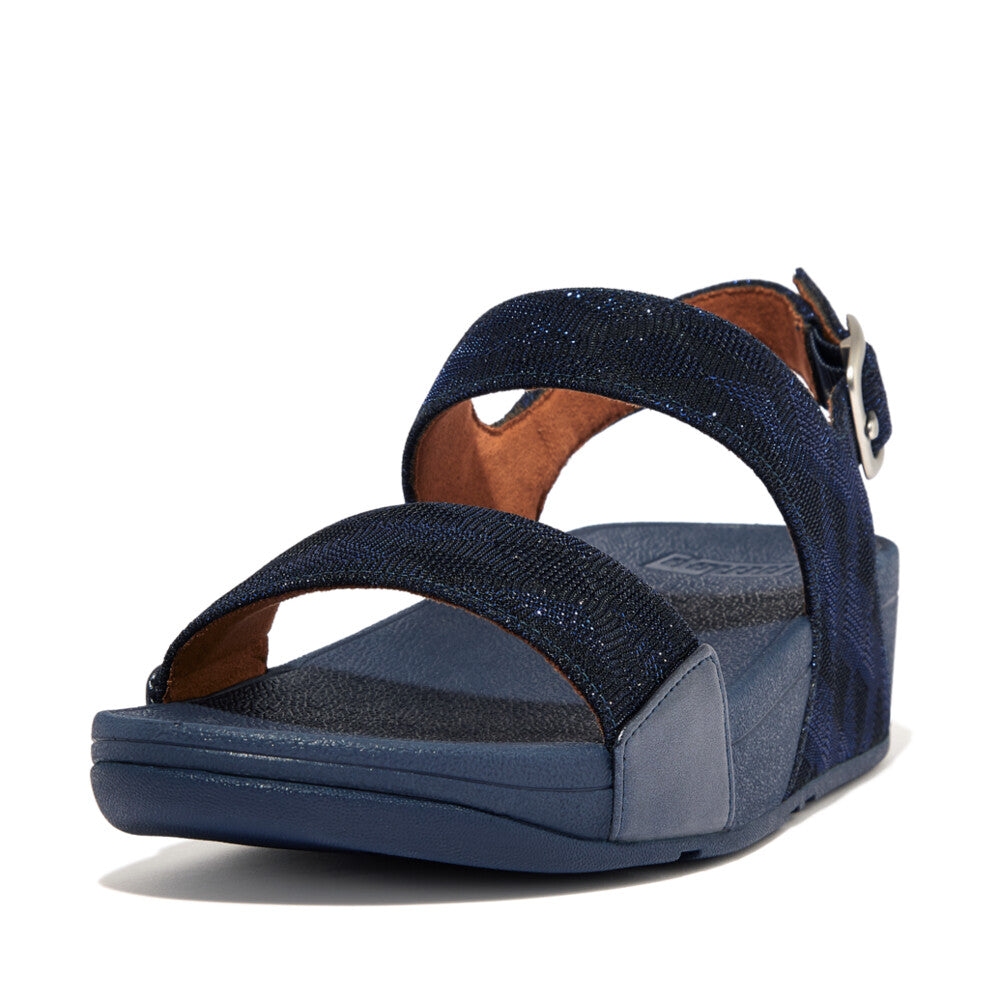 Women's Fitflop LULU Glitz Backstrap Sandals Navy | Ireland-98351