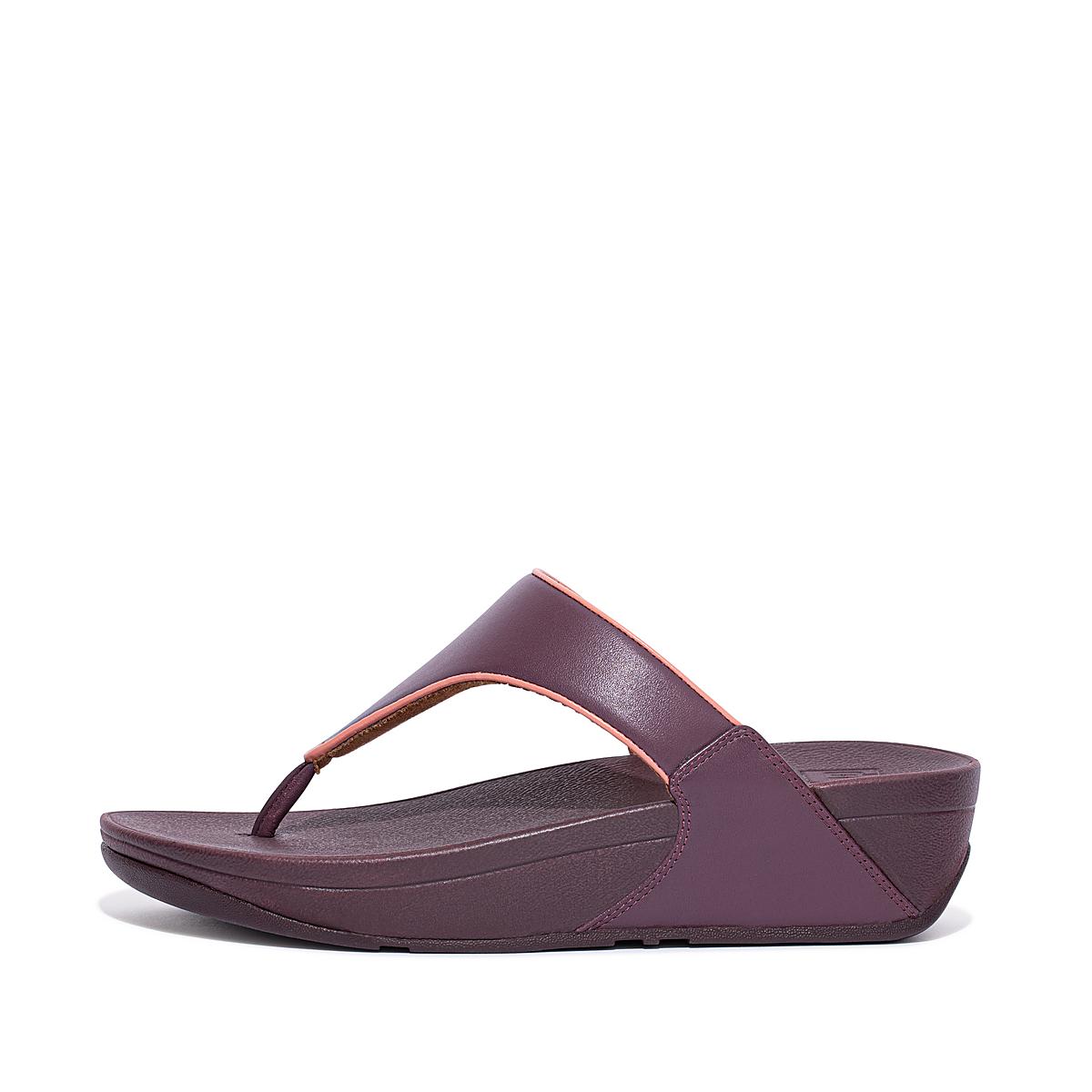 Women\'s Fitflop LULU Pop Binding Toe-Post Sandals Purple | Ireland-68912