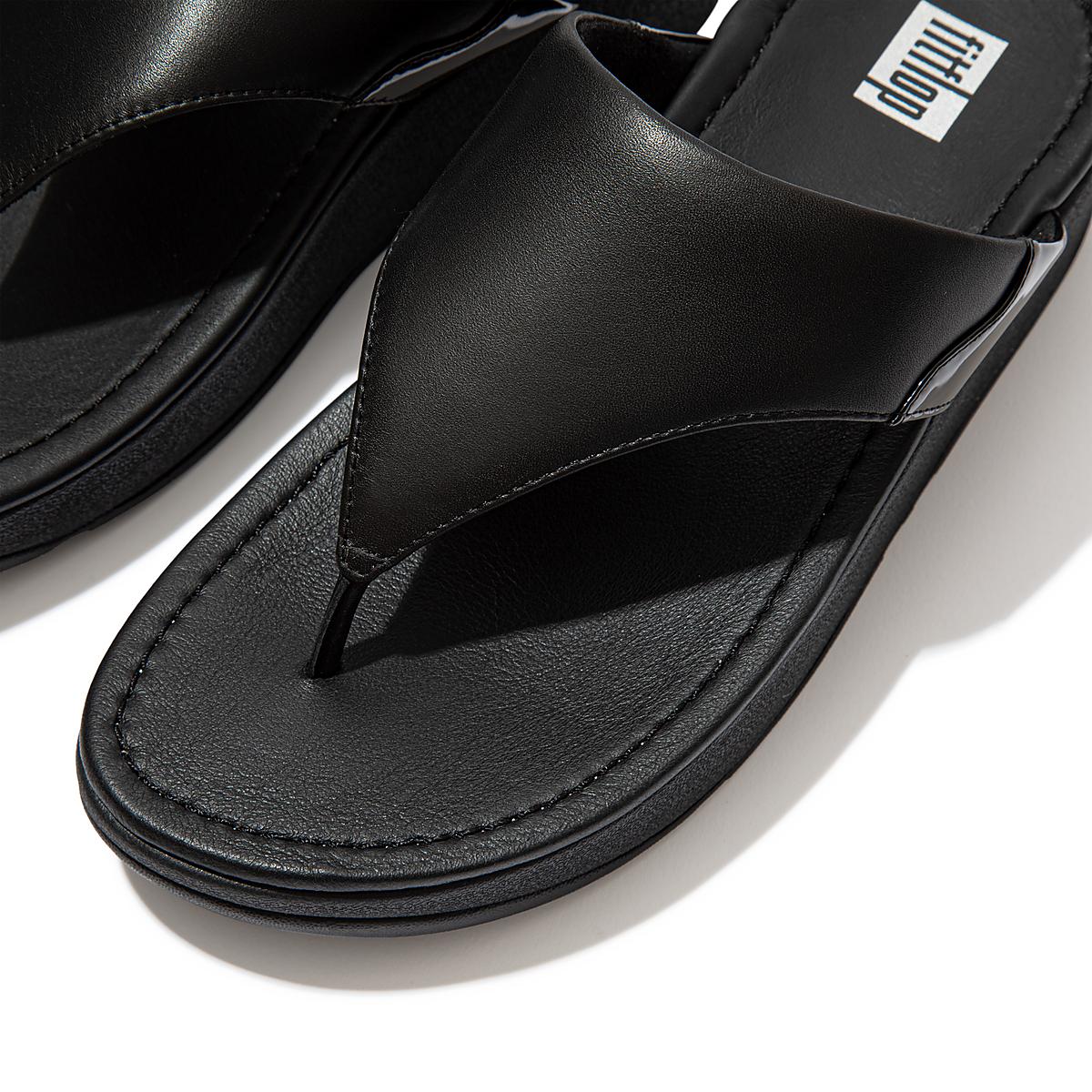 Women's Fitflop MYLA Toe-Thongs Sandals Black | Ireland-86319