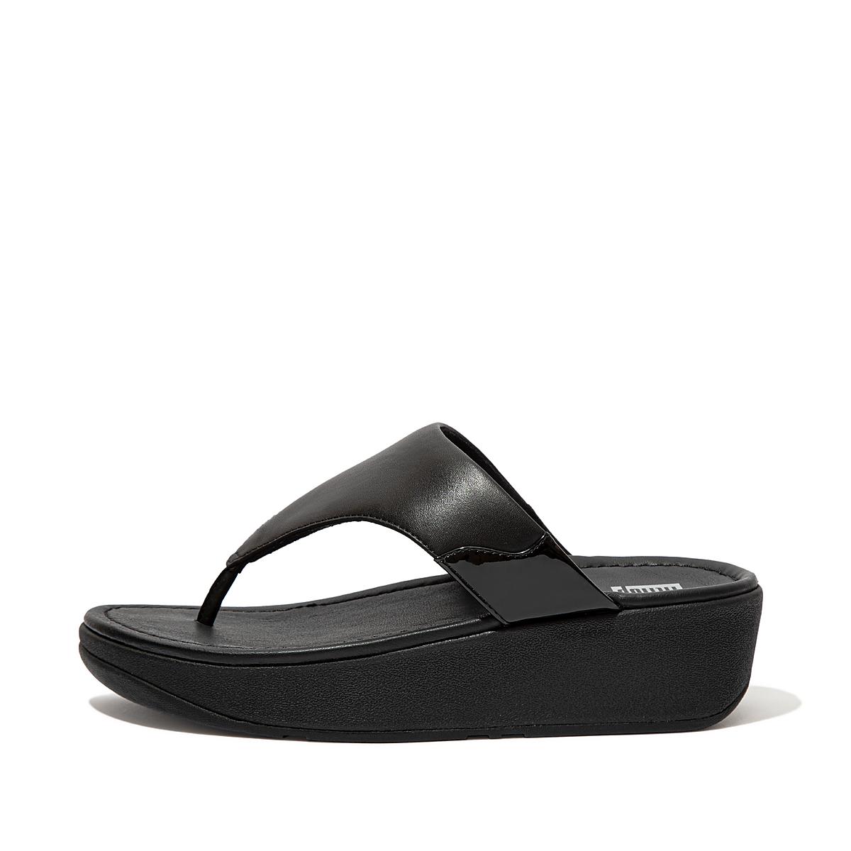 Women\'s Fitflop MYLA Toe-Thongs Sandals Black | Ireland-86319