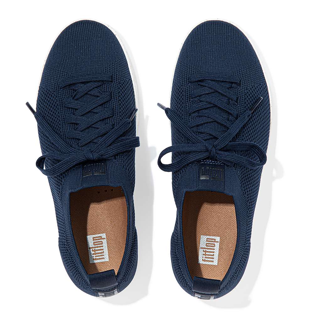 Women's Fitflop RALLY E01 Multi-Knit Trainers Navy | Ireland-58423