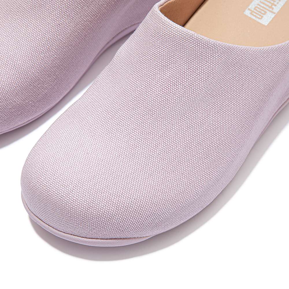 Women's Fitflop SHUV Canvas Clogs Pink | Ireland-50147