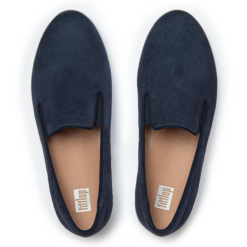 Women's Fitflop SUPERSKATE Loafers Navy | Ireland-76529