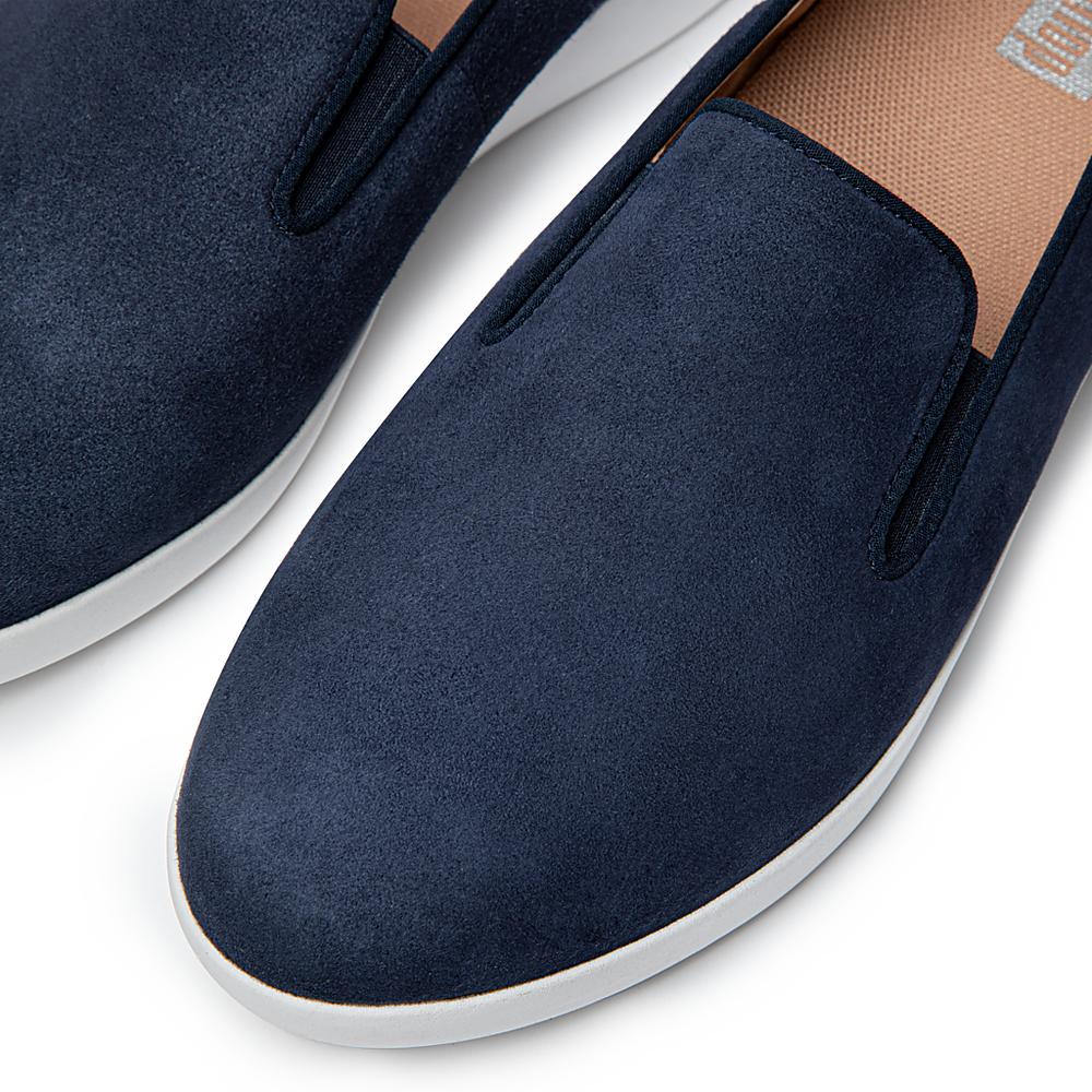 Women's Fitflop SUPERSKATE Loafers Navy | Ireland-76529