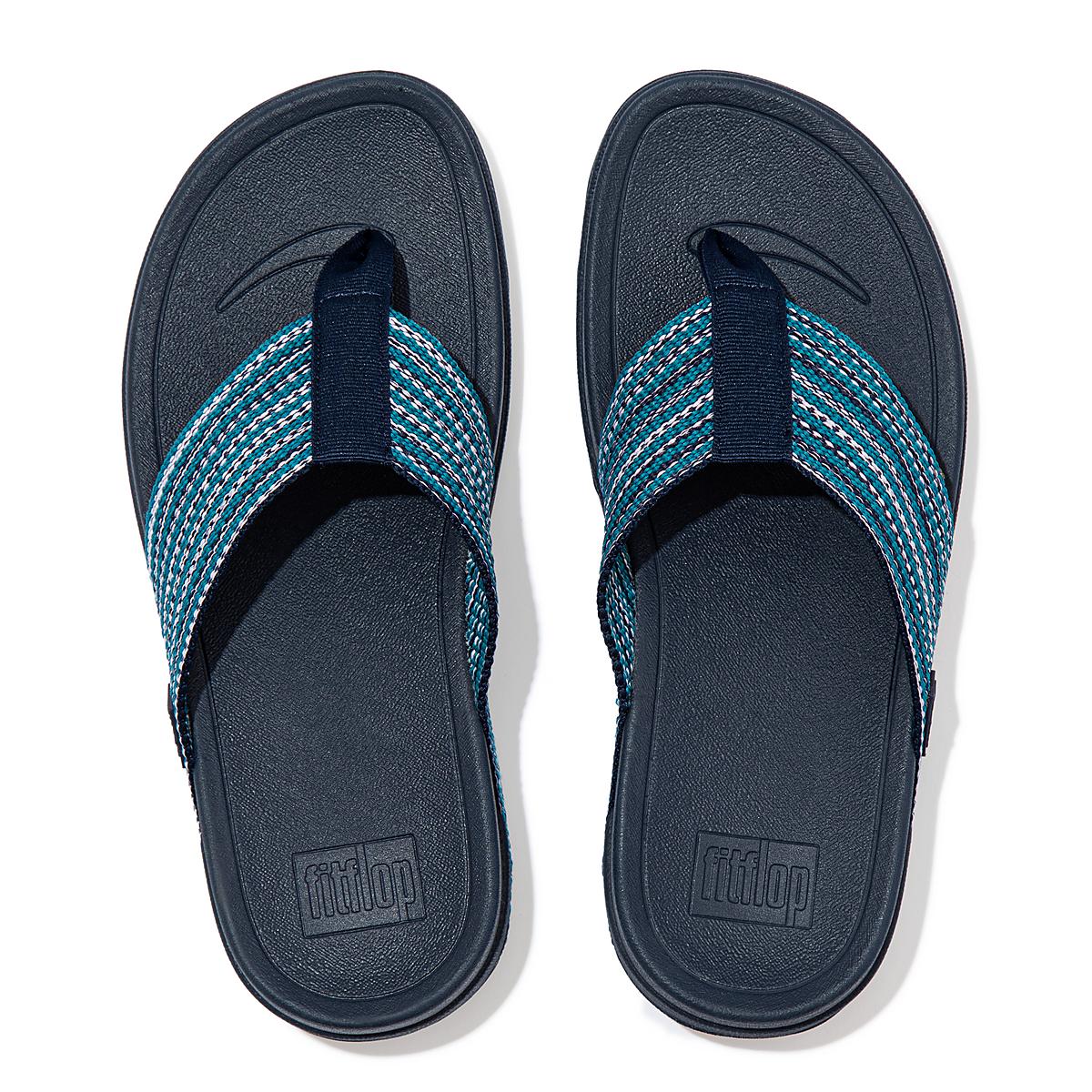 Women's Fitflop SURFA Toe-Post Sandals Blue | Ireland-71842