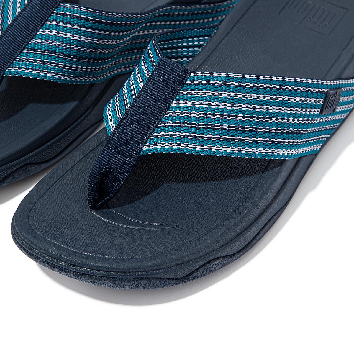 Women's Fitflop SURFA Toe-Post Sandals Blue | Ireland-71842