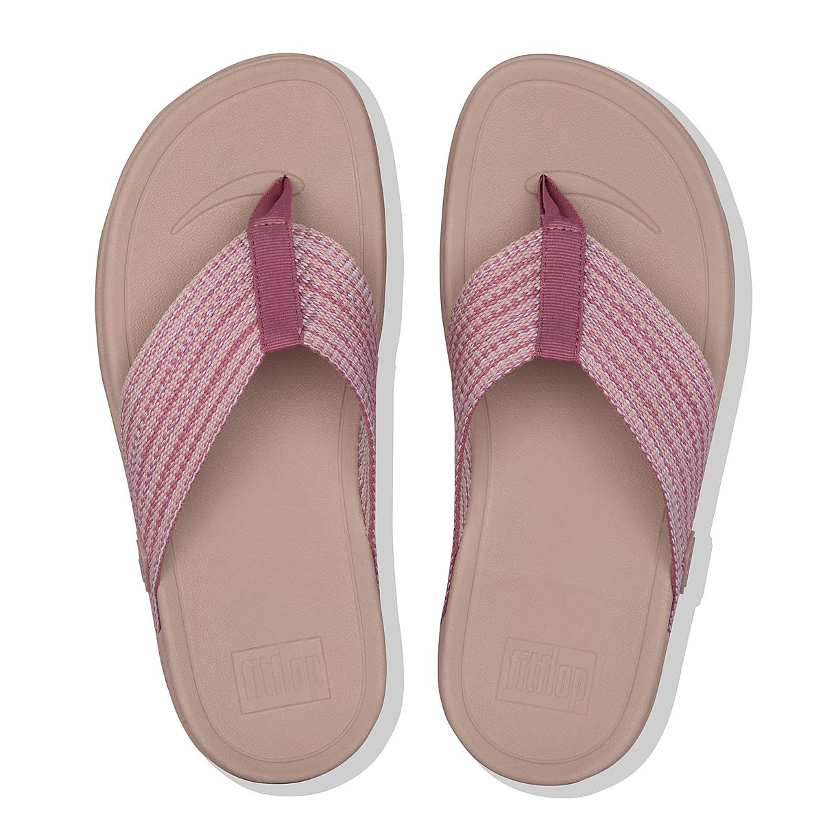 Women's Fitflop SURFA Toe-Post Sandals Pink | Ireland-36759