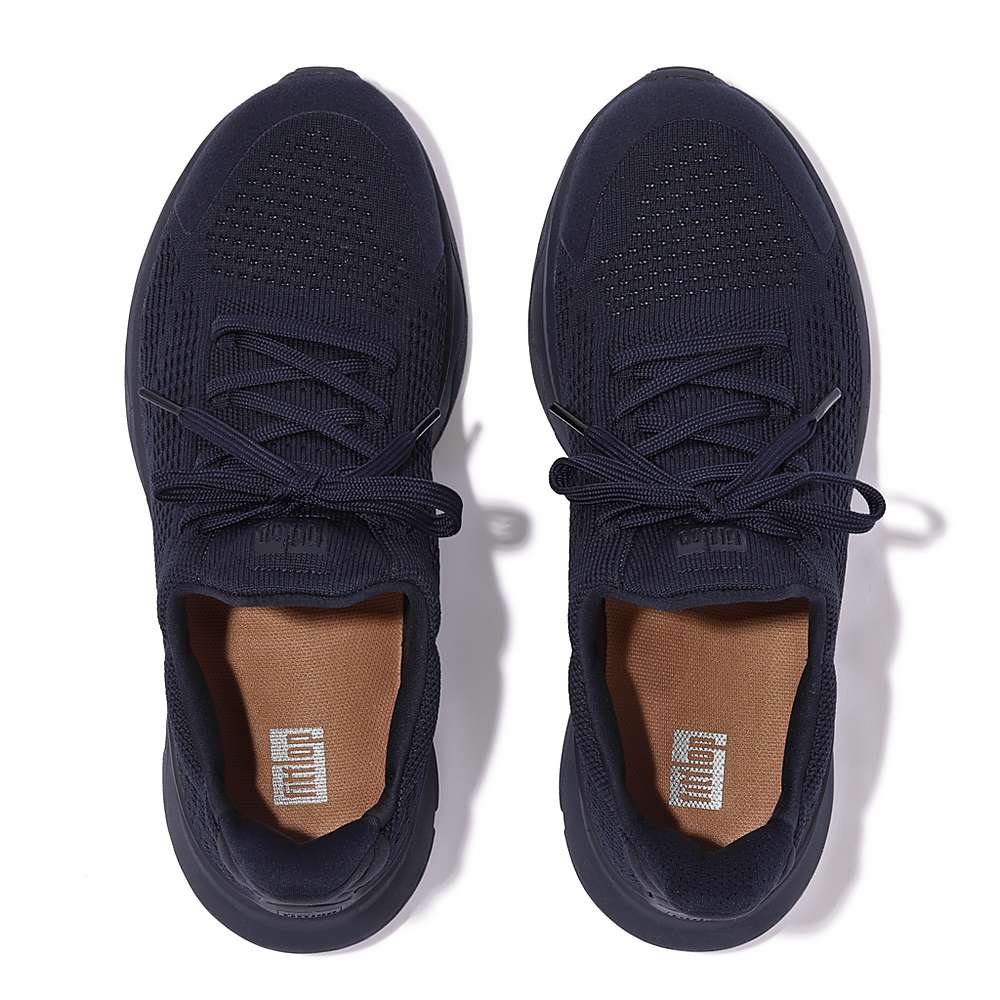 Women's Fitflop VITAMIN FFX Knit Sports Trainers Navy | Ireland-23718