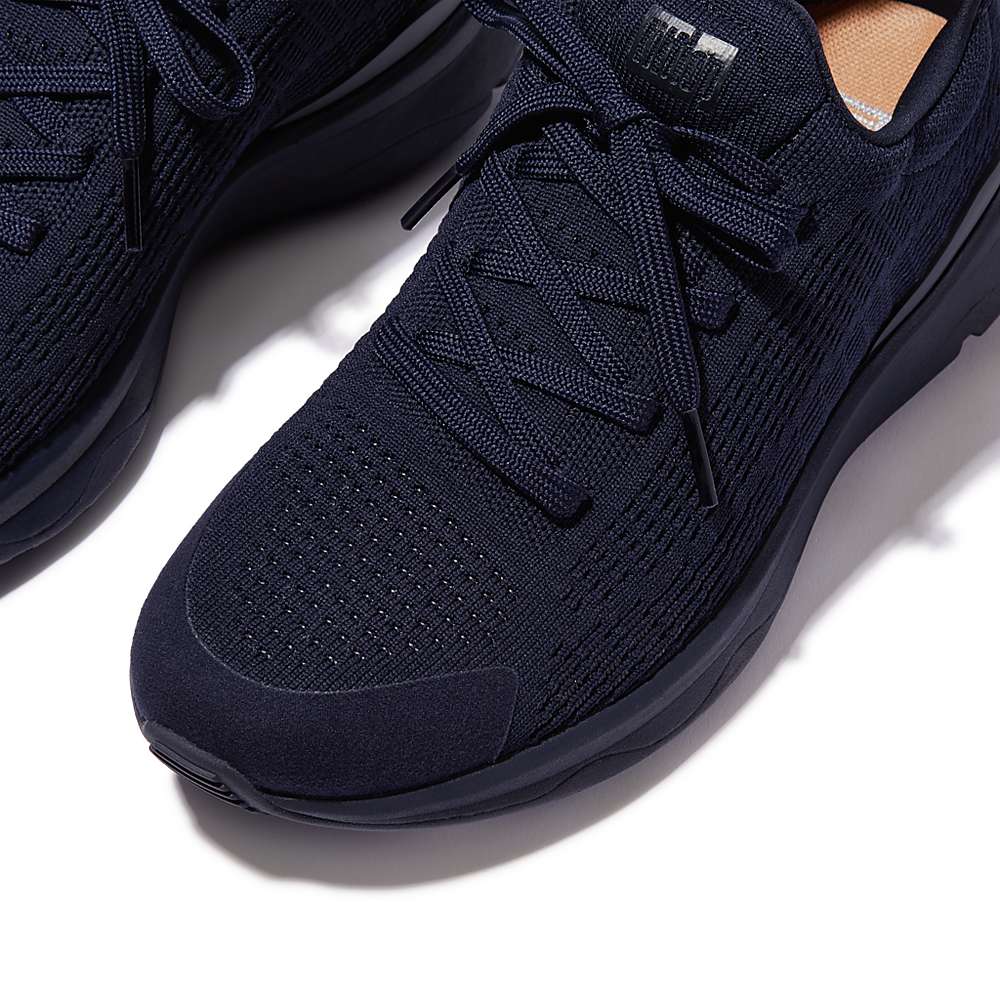 Women's Fitflop VITAMIN FFX Knit Sports Trainers Navy | Ireland-23718