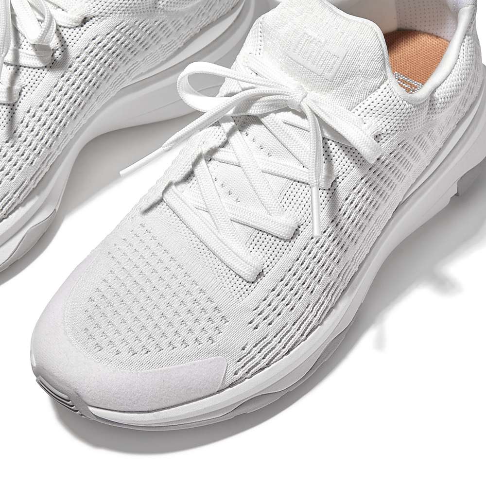 Women's Fitflop VITAMIN FFX Knit Sports Trainers White | Ireland-31728