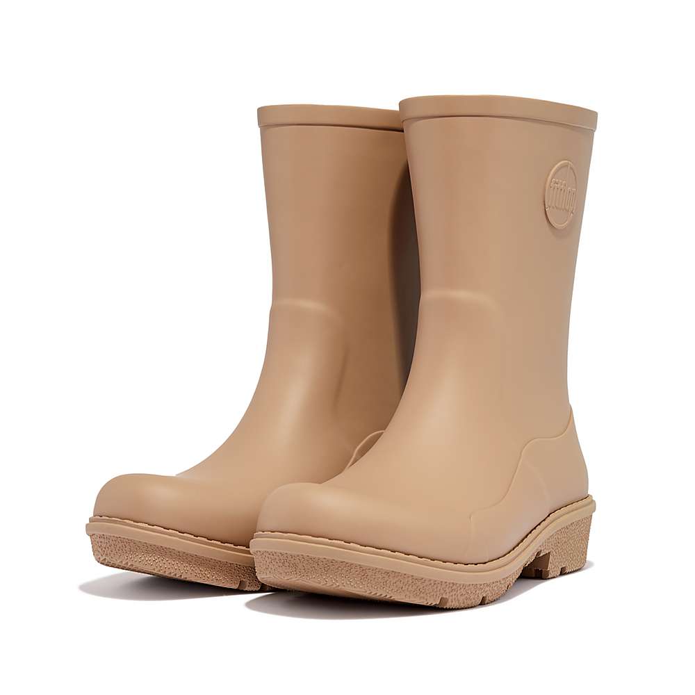 Women's Fitflop WONDERWELLY Short Wellies Brown | Ireland-70312