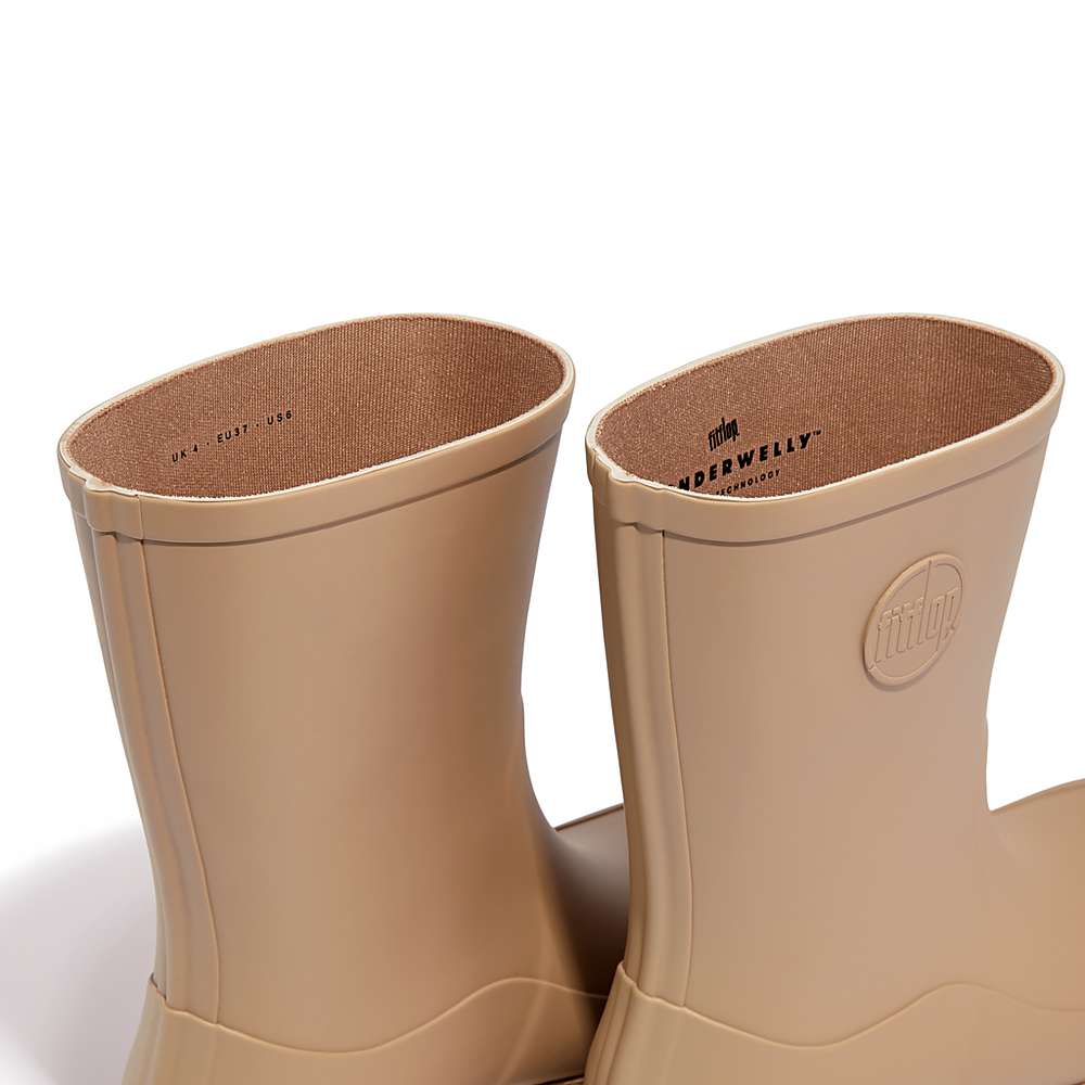 Women's Fitflop WONDERWELLY Short Wellies Brown | Ireland-70312