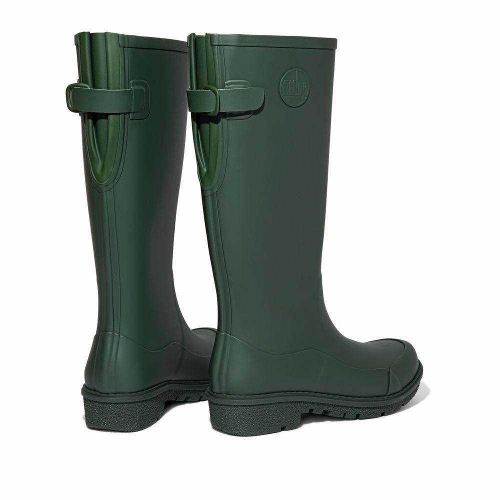 Women's Fitflop WONDERWELLY Tall Wellies Deep Green | Ireland-09873